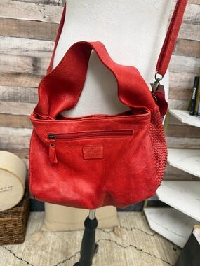 Milo Red Leather Crossbody OS